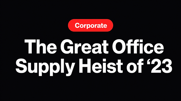The Great Office Supply Heist of '23