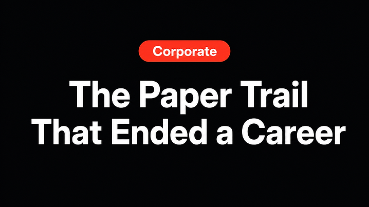 The Paper Trail That Ended a Career