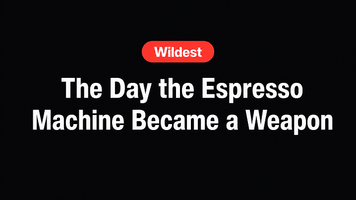 The Day the Espresso Machine Became a Weapon