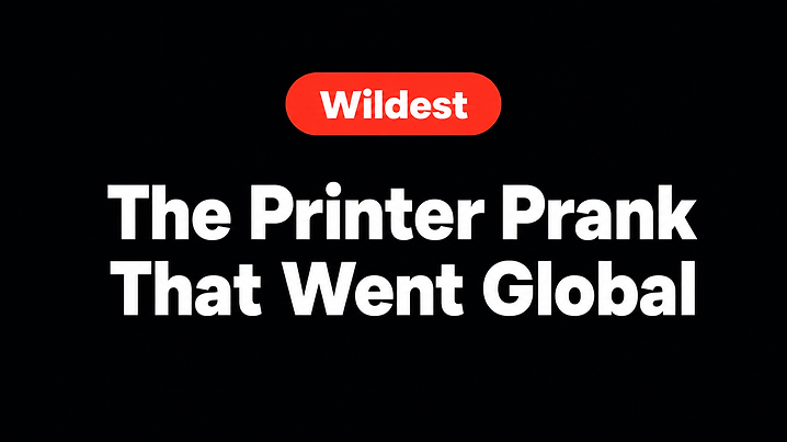 The Printer Prank That Went Global