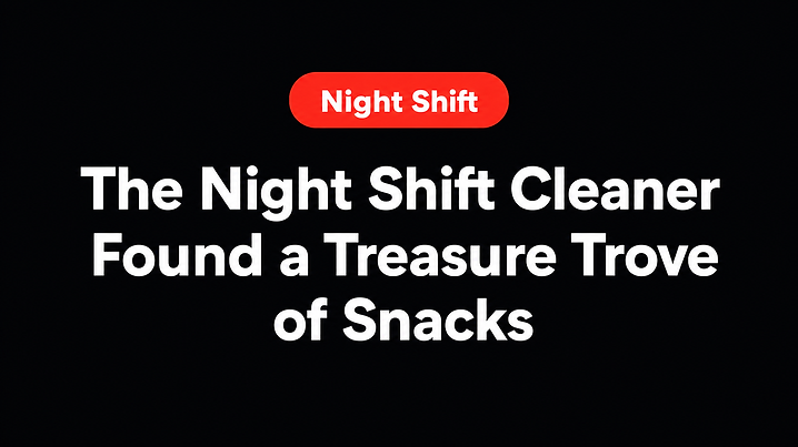 The Night Shift Cleaner Found a Treasure Trove of Snacks