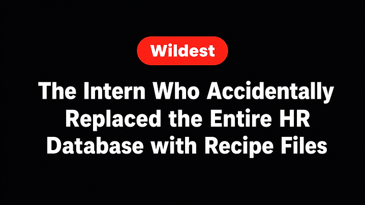 The Intern Who Accidentally Replaced the Entire HR Database with Recipe Files