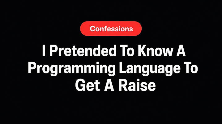 I Pretended To Know A Programming Language To Get A Raise