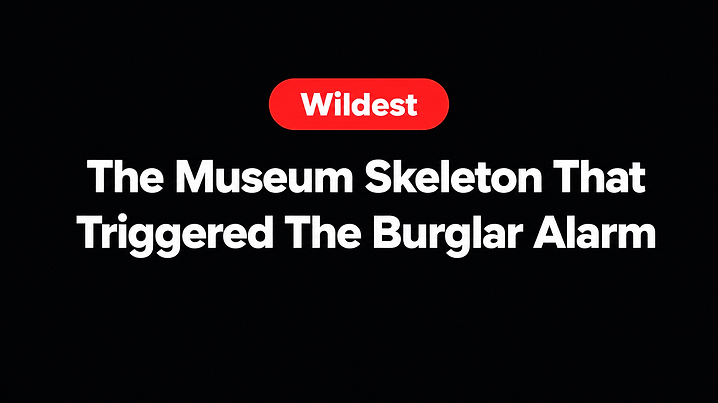 The Museum Skeleton That Triggered The Burglar Alarm