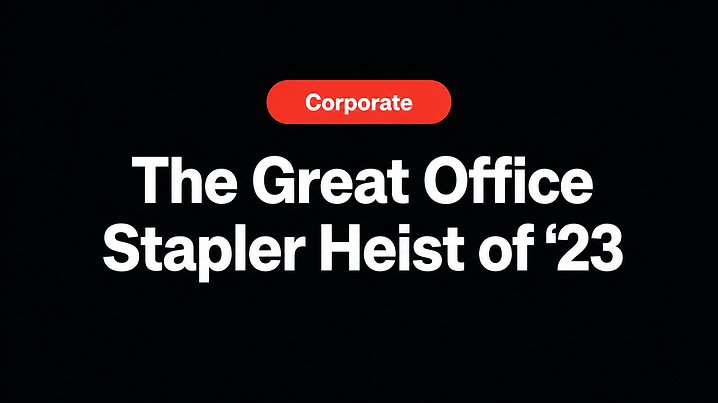 The Great Office Stapler Heist of '23
