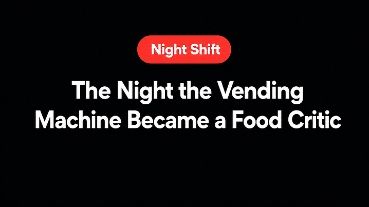 The Night the Vending Machine Became a Food Critic