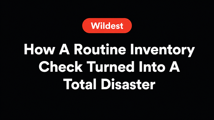 How A Routine Inventory Check Turned Into A Total Disaster