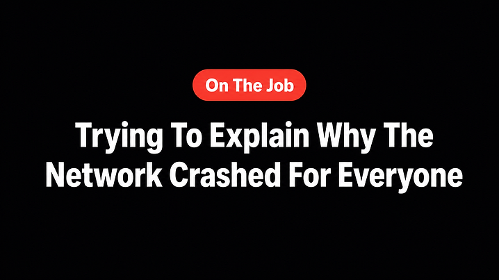 Trying To Explain Why The Network Crashed For Everyone