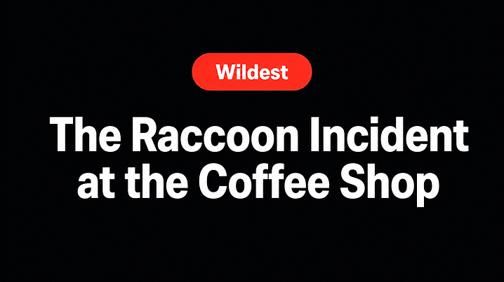 The Raccoon Incident at the Coffee Shop