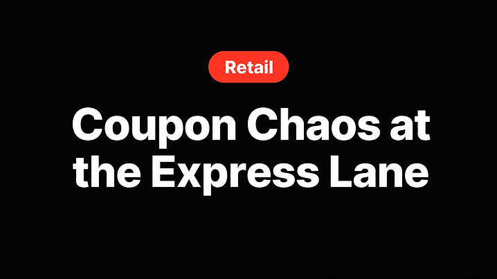 Coupon Chaos at the Express Lane