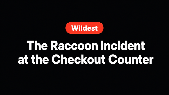 The Raccoon Incident at the Checkout Counter