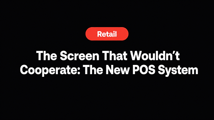 The Screen That Wouldn't Cooperate: The New POS System