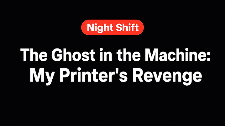 The Ghost in the Machine: My Printer's Revenge