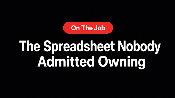 The Spreadsheet Nobody Admitted Owning