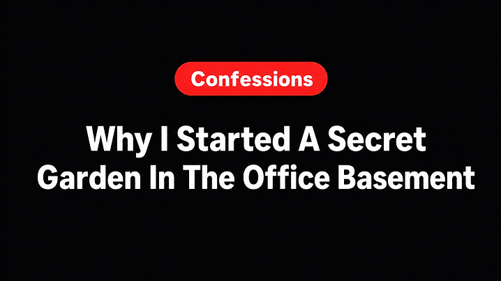 Why I Started A Secret Garden In The Office Basement