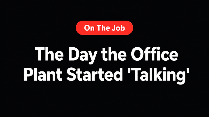 The Day the Office Plant Started 'Talking'
