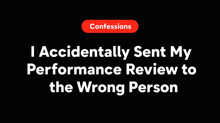 I Accidentally Sent My Performance Review to the Wrong Person