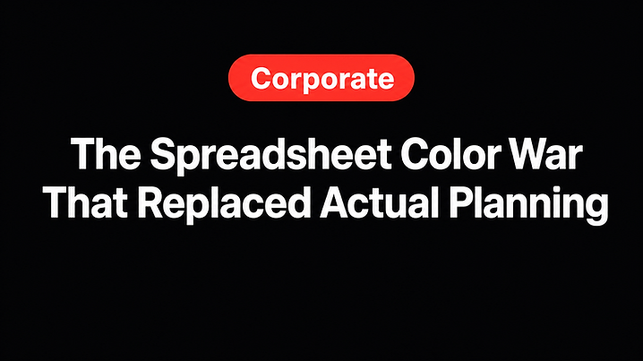 The Spreadsheet Color War That Replaced Actual Planning