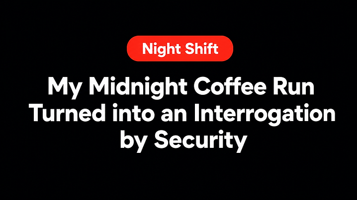 My Midnight Coffee Run Turned into an Interrogation by Security