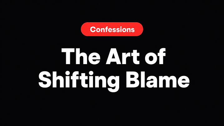 The Art of Shifting Blame