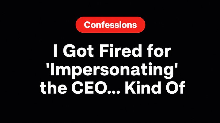 I Got Fired for 'Impersonating' the CEO... Kind Of