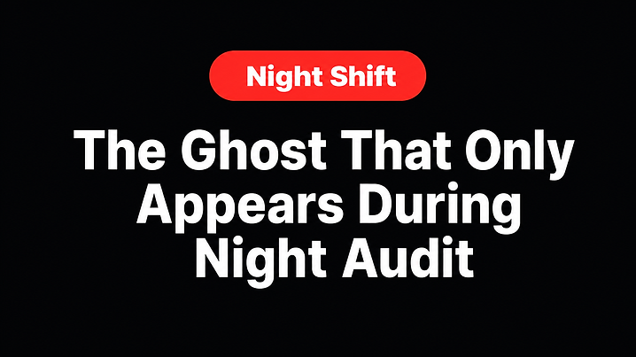 The Ghost That Only Appears During Night Audit