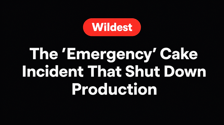The 'Emergency' Cake Incident That Shut Down Production
