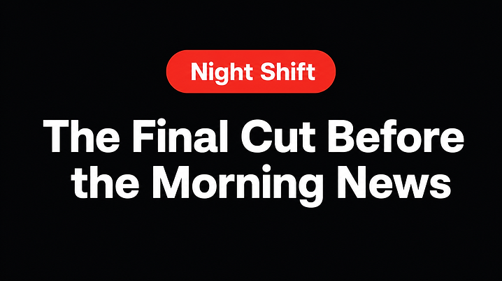The Final Cut Before the Morning News