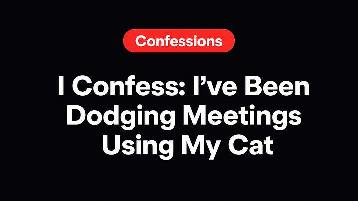 I Confess: I've Been Dodging Meetings Using My Cat
