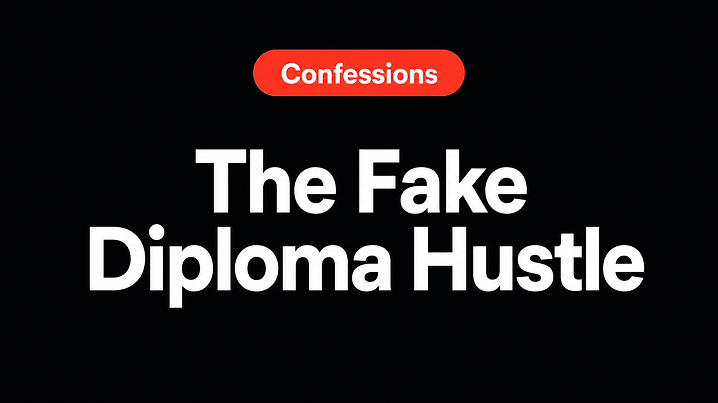 The Fake Diploma Hustle