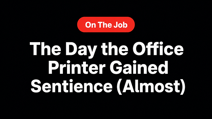 The Day the Office Printer Gained Sentience (Almost)