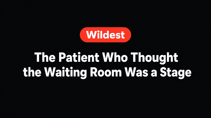 The Patient Who Thought the Waiting Room Was a Stage