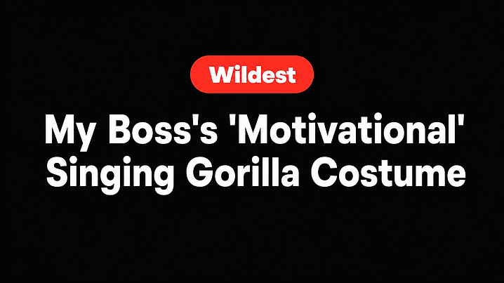 My Boss's 'Motivational' Singing Gorilla Costume
