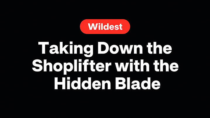 Taking Down the Shoplifter with the Hidden Blade