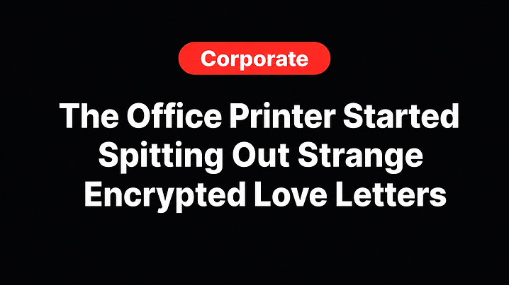 The Office Printer Started Spitting Out Strange Encrypted Love Letters