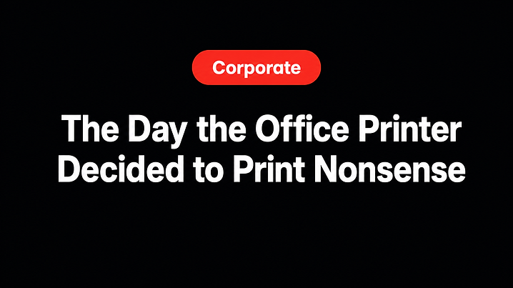 The Day the Office Printer Decided to Print Nonsense