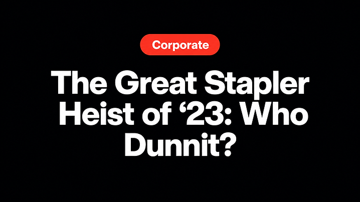 The Great Stapler Heist of '23: Who Dunnit?