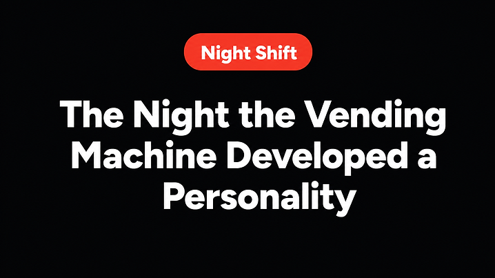The Night the Vending Machine Developed a Personality