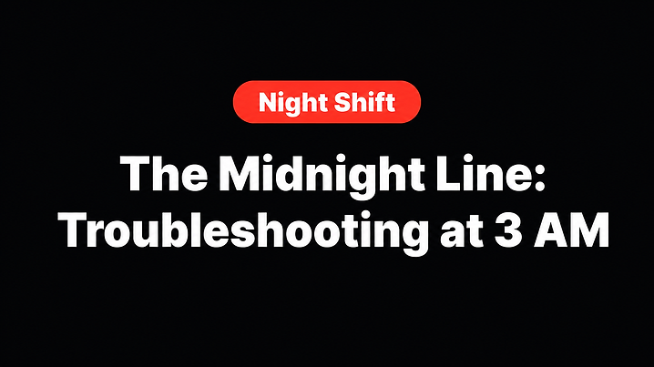 The Midnight Line: Troubleshooting at 3 AM