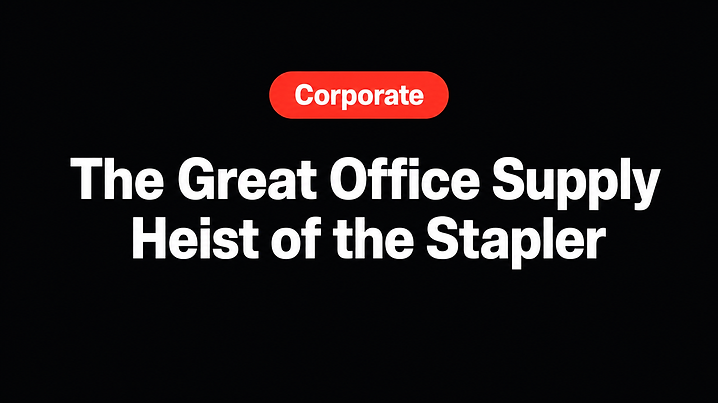 The Great Office Supply Heist of the Stapler