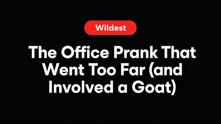 The Office Prank That Went Too Far (and Involved a Goat)