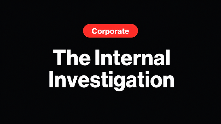The Internal Investigation