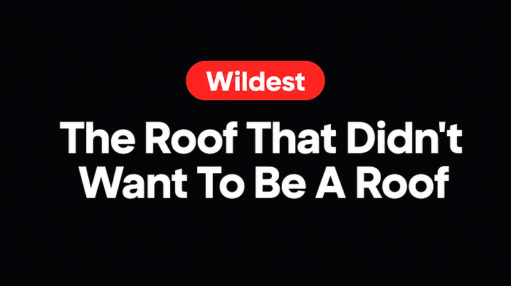 The Roof That Didn't Want To Be A Roof