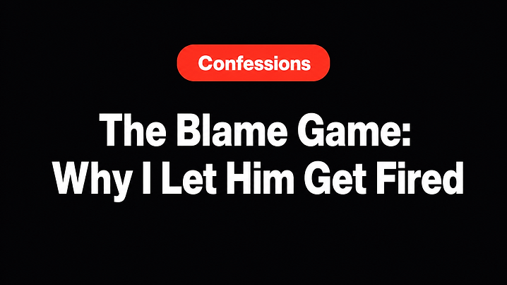 The Blame Game: Why I Let Him Get Fired