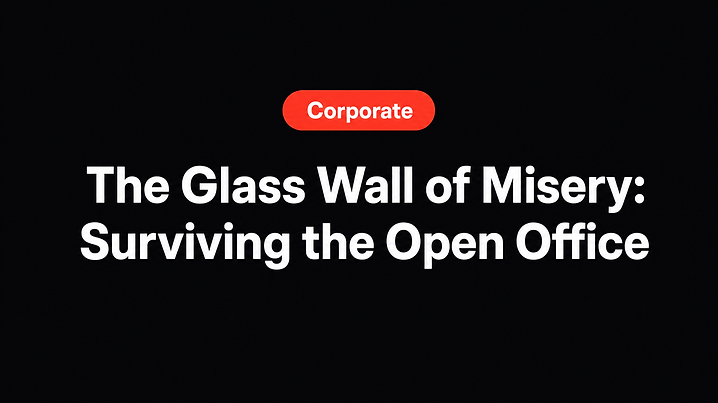 The Glass Wall of Misery: Surviving the Open Office