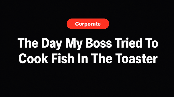 The Day My Boss Tried To Cook Fish In The Toaster