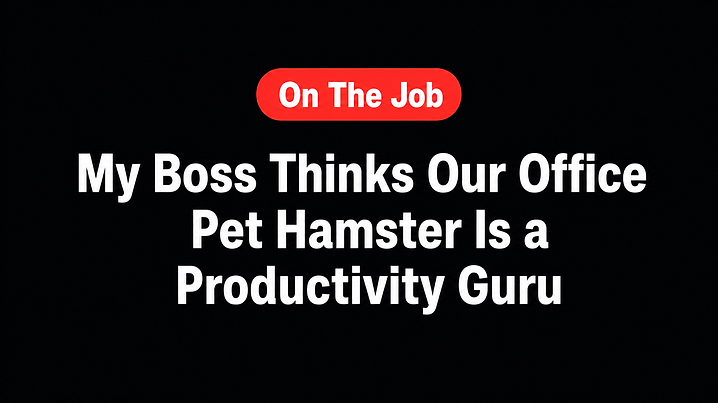 My Boss Thinks Our Office Pet Hamster Is a Productivity Guru
