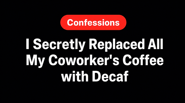 I Secretly Replaced All My Coworker's Coffee with Decaf