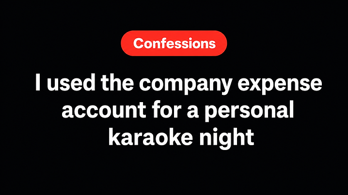 I used the company expense account for a personal karaoke night
