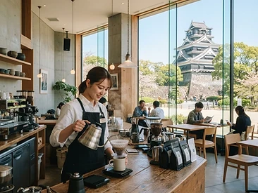 熊本 カフェ 求人|熊本市・八代でバリスタスキルを身につける